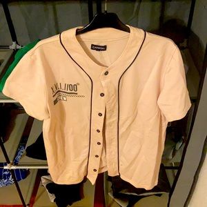 Graphic Pink Baseball Jersey